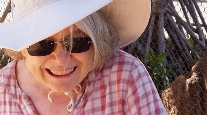 Mary Yost enjoys a blissful moment while battling Parkinson’s disease.
