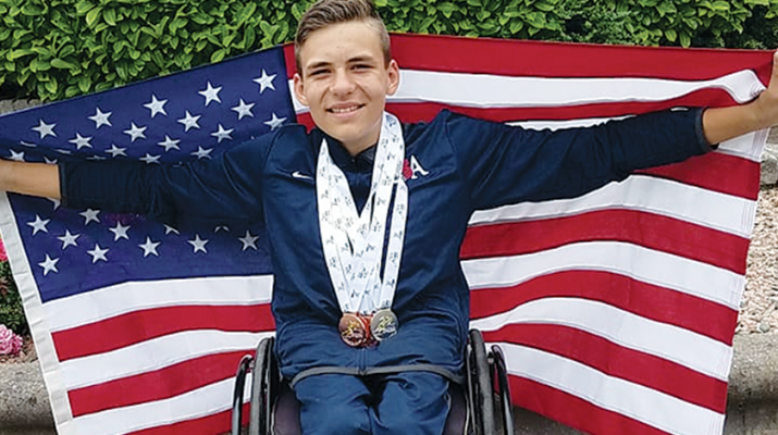Teenage wheelchair sensation Jason Robinson of Westmoreland is competing on the highest level.