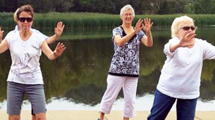 A group of senior citizens explore the wonders of tai chi.