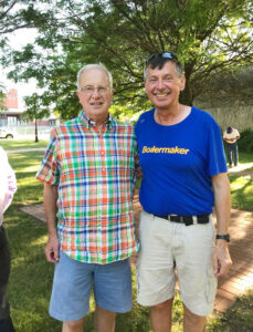 Joe Wilczynski,, right, with his friend Earl Reed, one of the founders of Boilermaker.